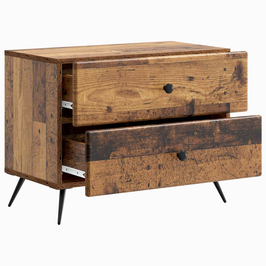 vidaXL Szafka Nocna z szufladą Stare drewno 62 x 34,5 x 47,5 cm