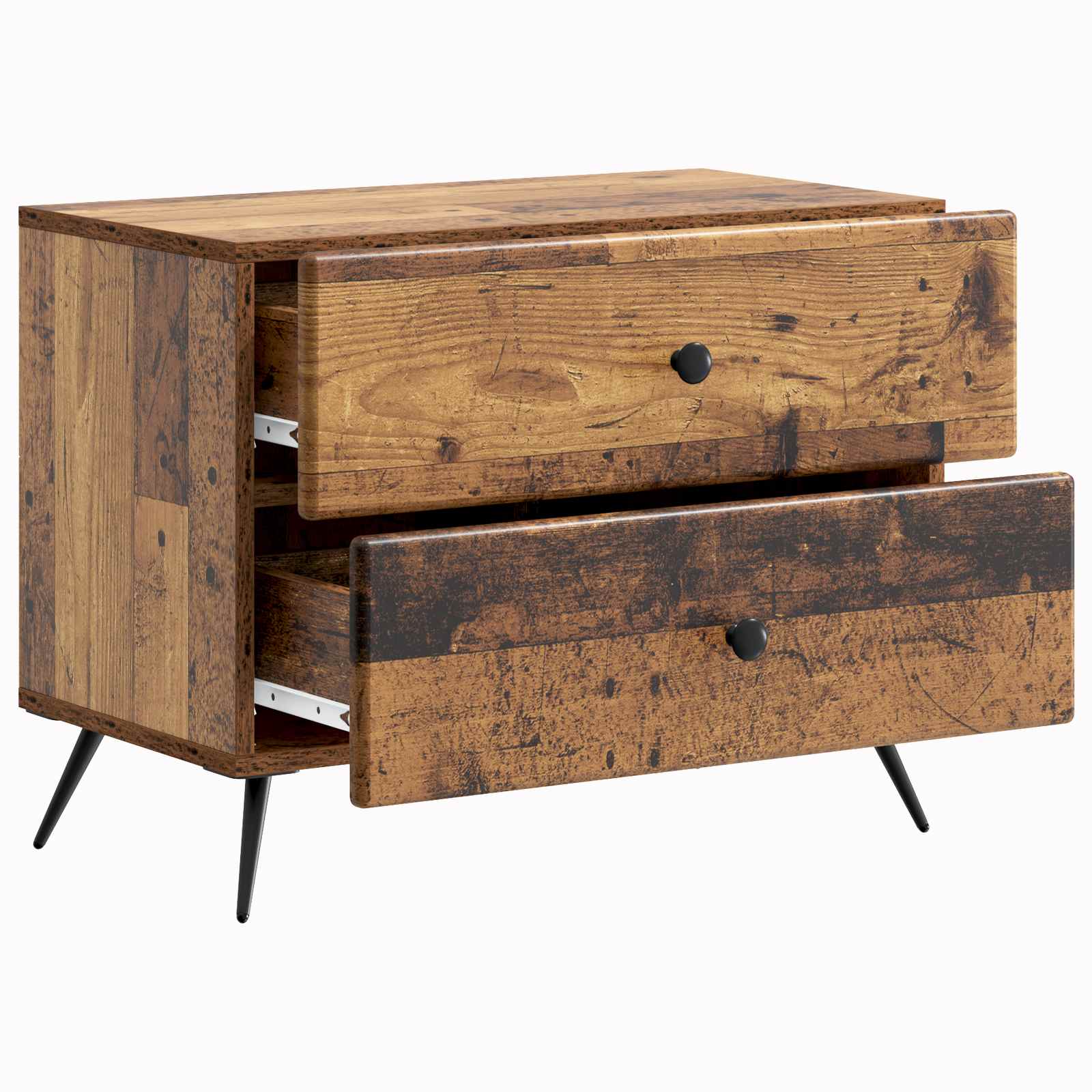 vidaXL Szafka Nocna z szufladą Stare drewno 62 x 34,5 x 47,5 cm