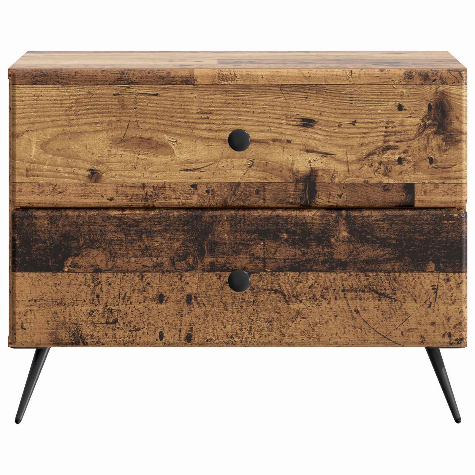 vidaXL Szafka Nocna z szufladą Stare drewno 62 x 34,5 x 47,5 cm