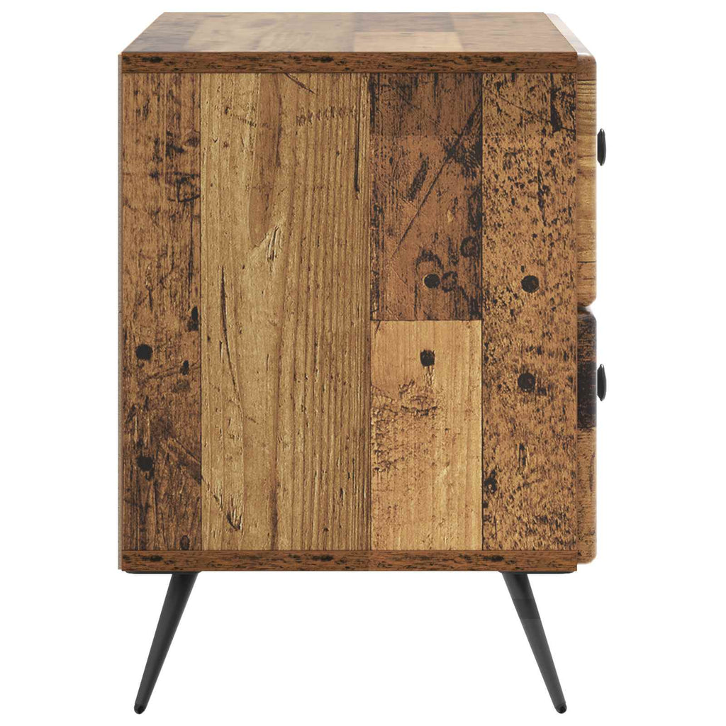 vidaXL Szafka Nocna z szufladą Stare drewno 62 x 34,5 x 47,5 cm