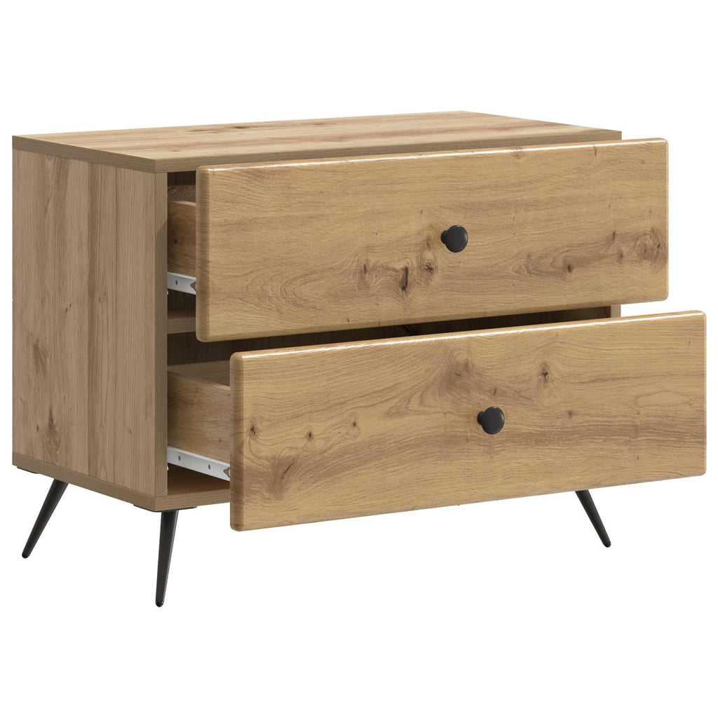 vidaXL Szafka Nocna z szufladą Dąb artisan 62 x 34,5 x 47,5 cm