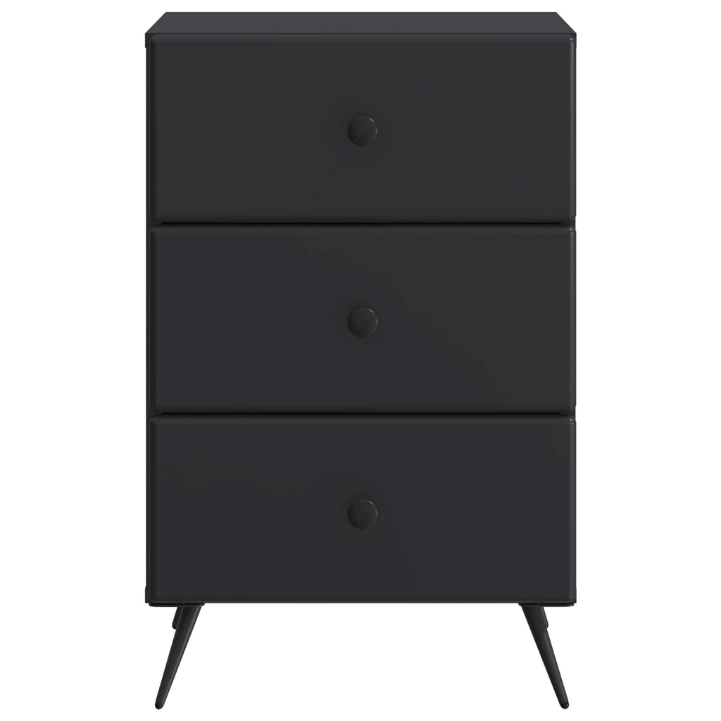 vidaXL Szafka Nocna Czarny 43 x 41 x 66,5 cm Drewno inżynieryjne
