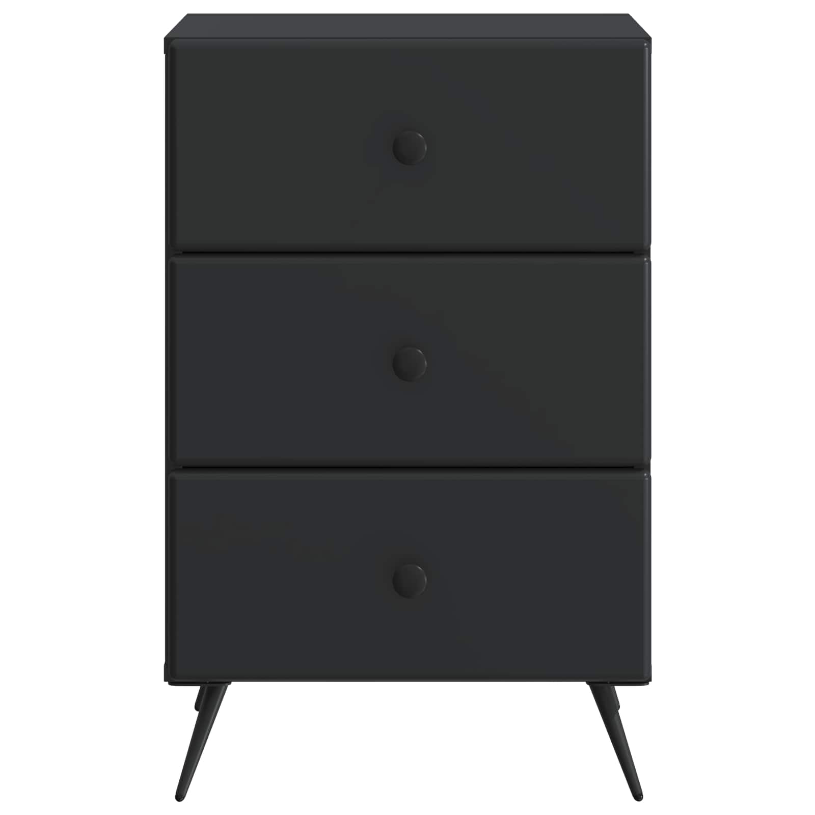 vidaXL Szafka Nocna Czarny 43 x 41 x 66,5 cm Drewno inżynieryjne