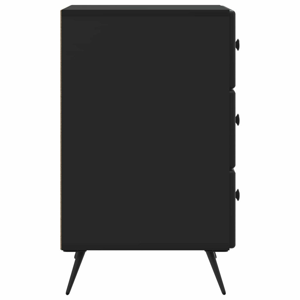 vidaXL Szafka Nocna Czarny 43 x 41 x 66,5 cm Drewno inżynieryjne