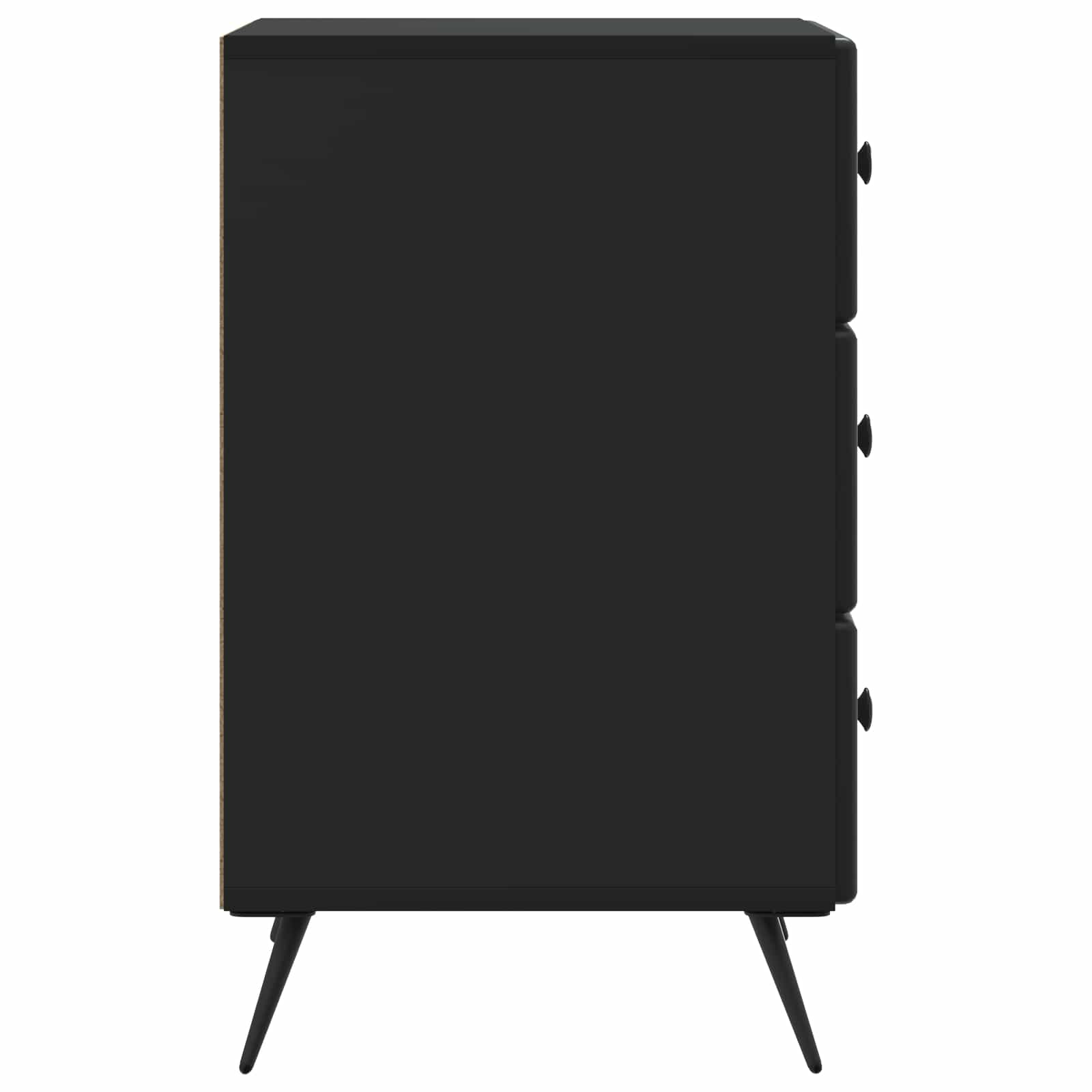 vidaXL Szafka Nocna Czarny 43 x 41 x 66,5 cm Drewno inżynieryjne