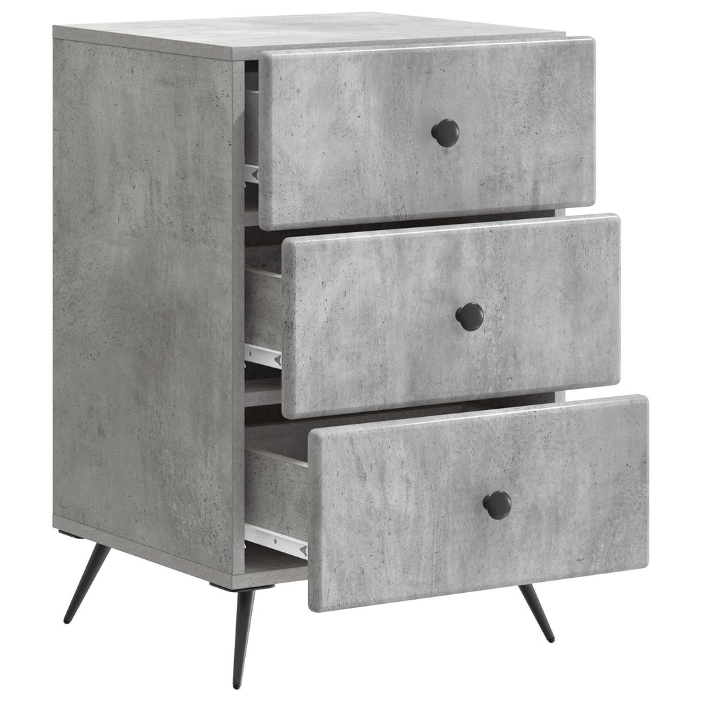vidaXL Szafka Nocna Betonowy szary 43 x 41 x 66,5 cm