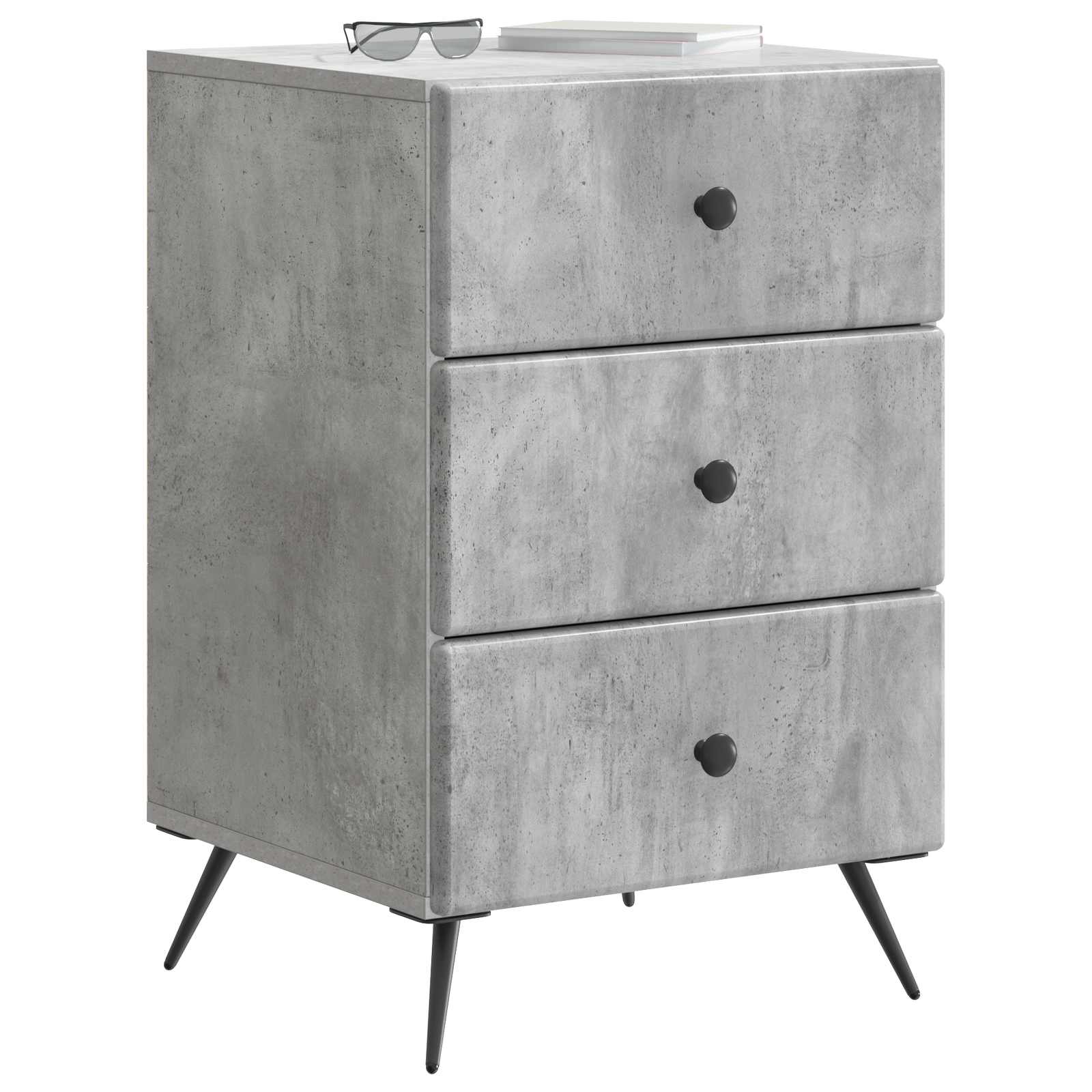 vidaXL Szafka Nocna Betonowy szary 43 x 41 x 66,5 cm