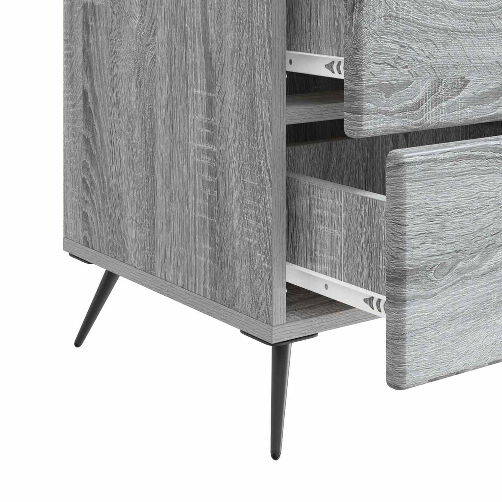 vidaXL Szafka Nocna Szary Sonoma 43 x 41 x 66,5 cm Drewno inżynieryjne