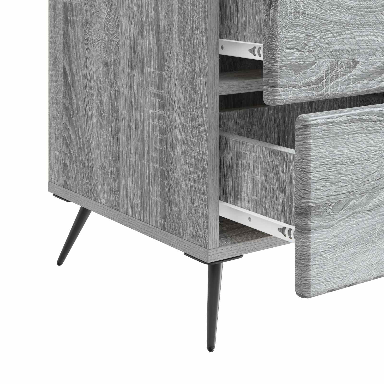 vidaXL Szafka Nocna Szary Sonoma 43 x 41 x 66,5 cm Drewno inżynieryjne