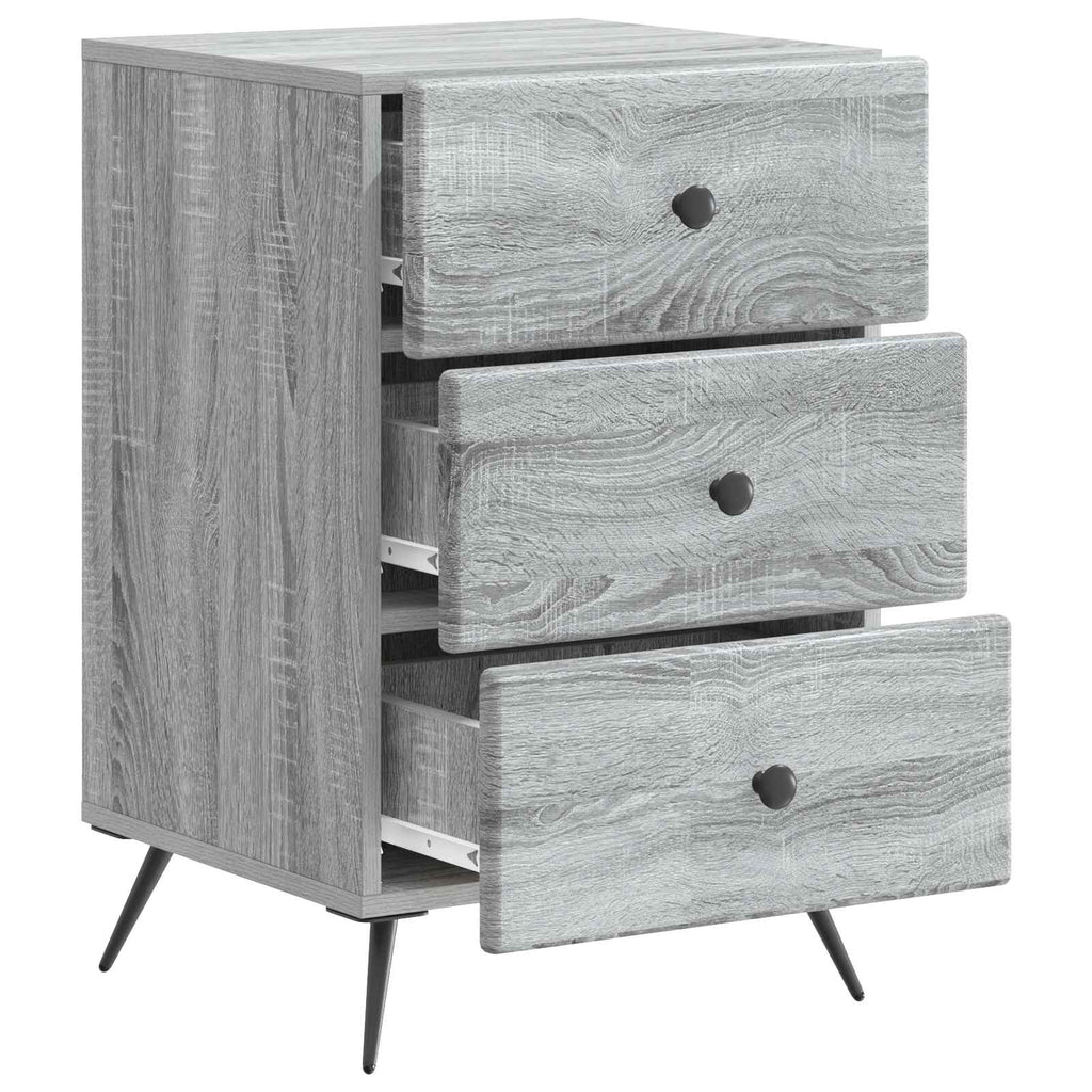 vidaXL Szafka Nocna Szary Sonoma 43 x 41 x 66,5 cm Drewno inżynieryjne