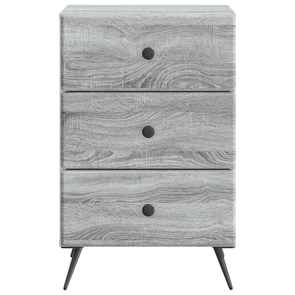 vidaXL Szafka Nocna Szary Sonoma 43 x 41 x 66,5 cm Drewno inżynieryjne