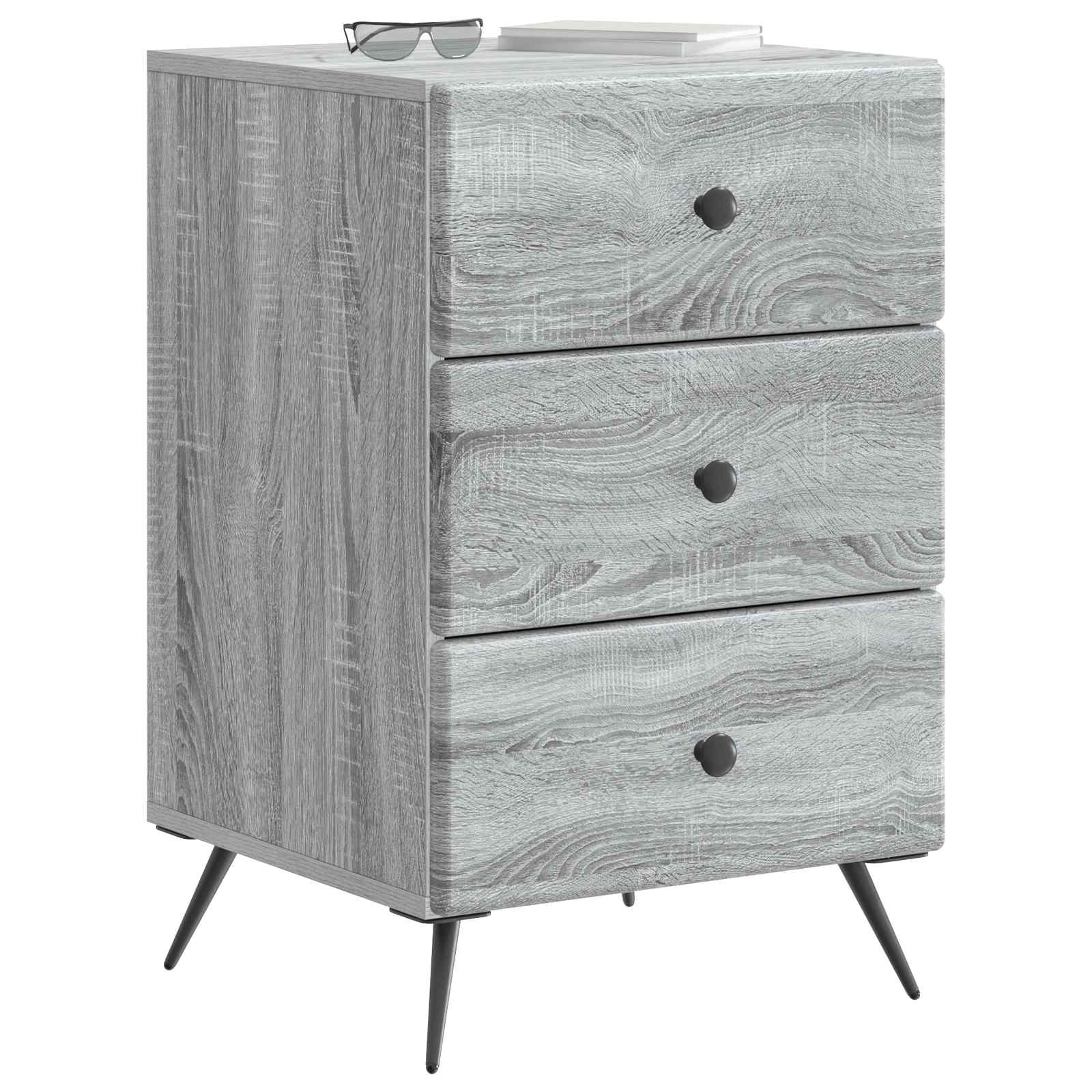 vidaXL Szafka Nocna Szary Sonoma 43 x 41 x 66,5 cm Drewno inżynieryjne