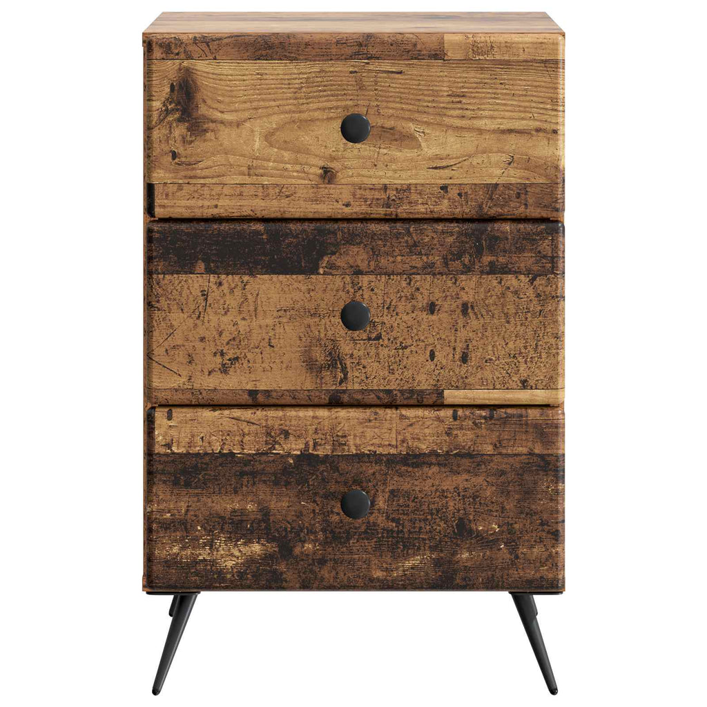 vidaXL Szafka Nocna Stare drewno 43 x 41 x 66,5 cm Drewno inżynieryjne