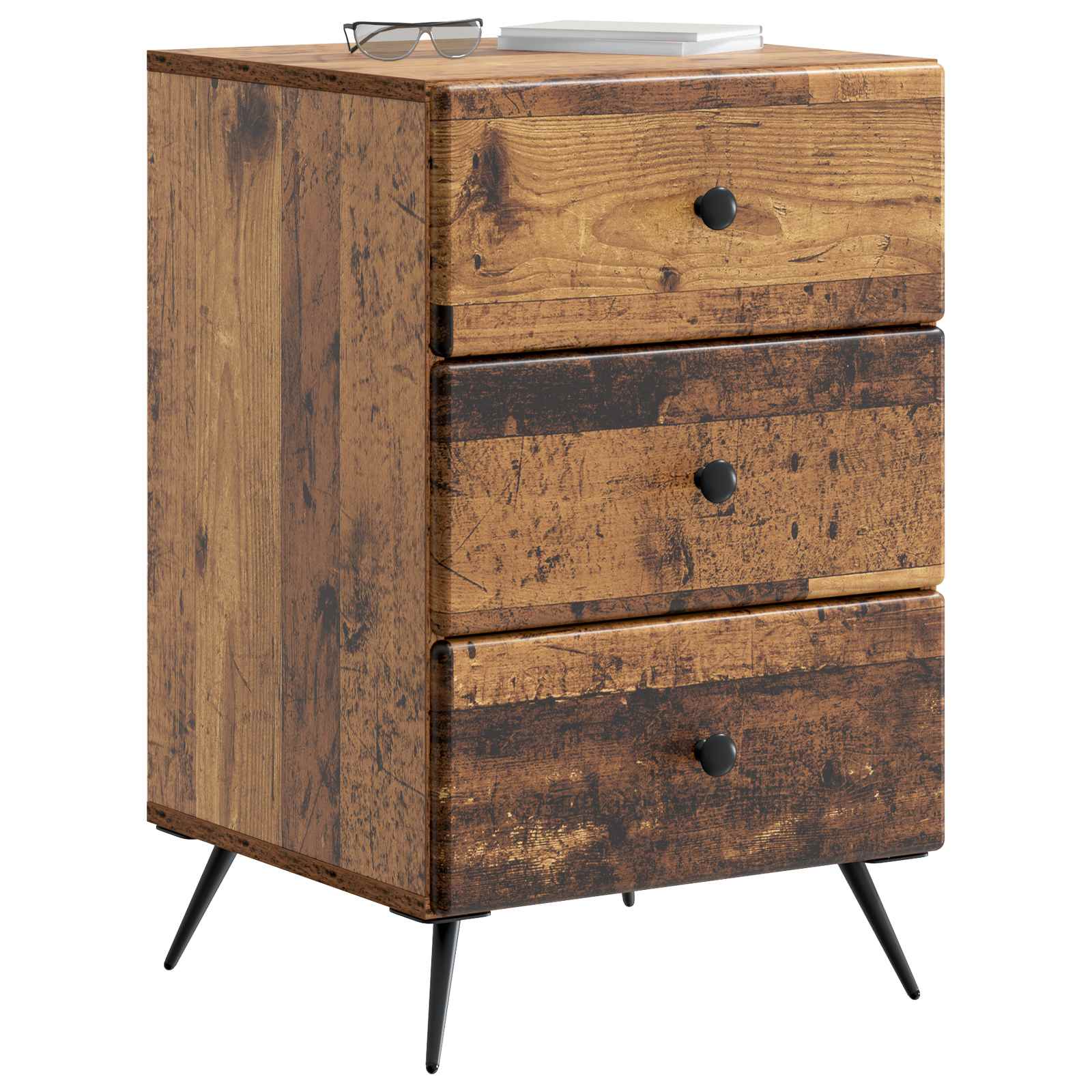 vidaXL Szafka Nocna Stare drewno 43 x 41 x 66,5 cm Drewno inżynieryjne