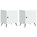 vidaXL Szafka Nocna 2 pcs Biały 43 x 34,5 x 50 cm Drewno inżynieryjne
