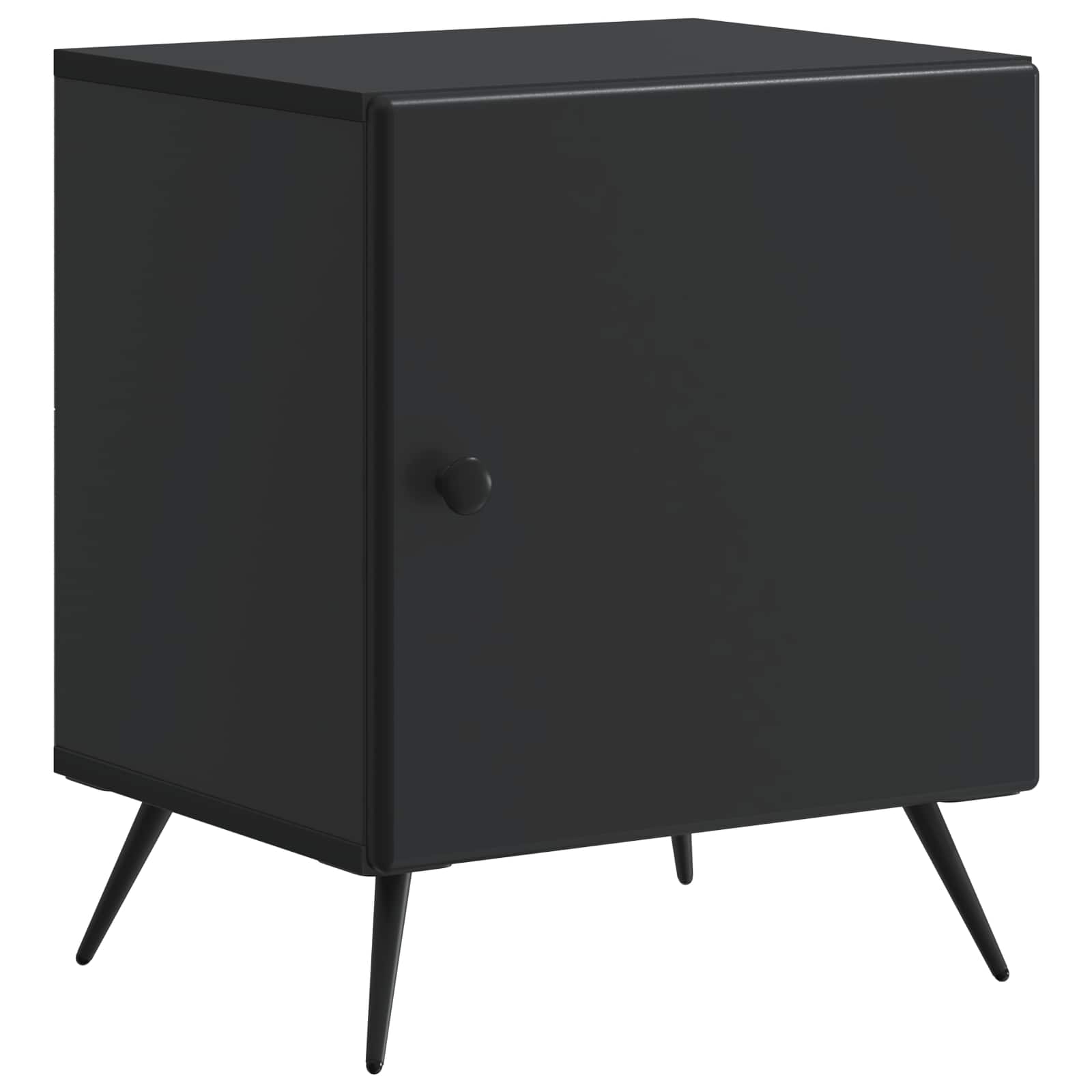vidaXL Szafka Nocna 2 pcs Czarny 43 x 34,5 x 50 cm Drewno inżynieryjne
