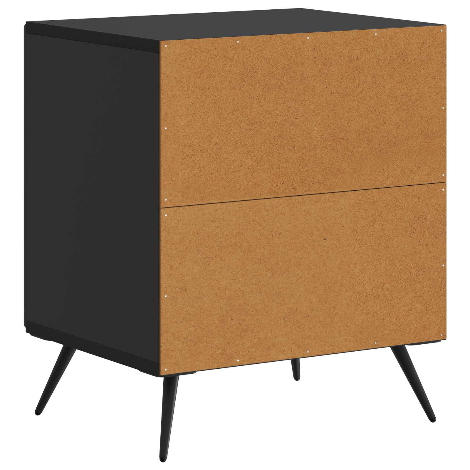 vidaXL Szafka Nocna 2 pcs Czarny 43 x 34,5 x 50 cm Drewno inżynieryjne