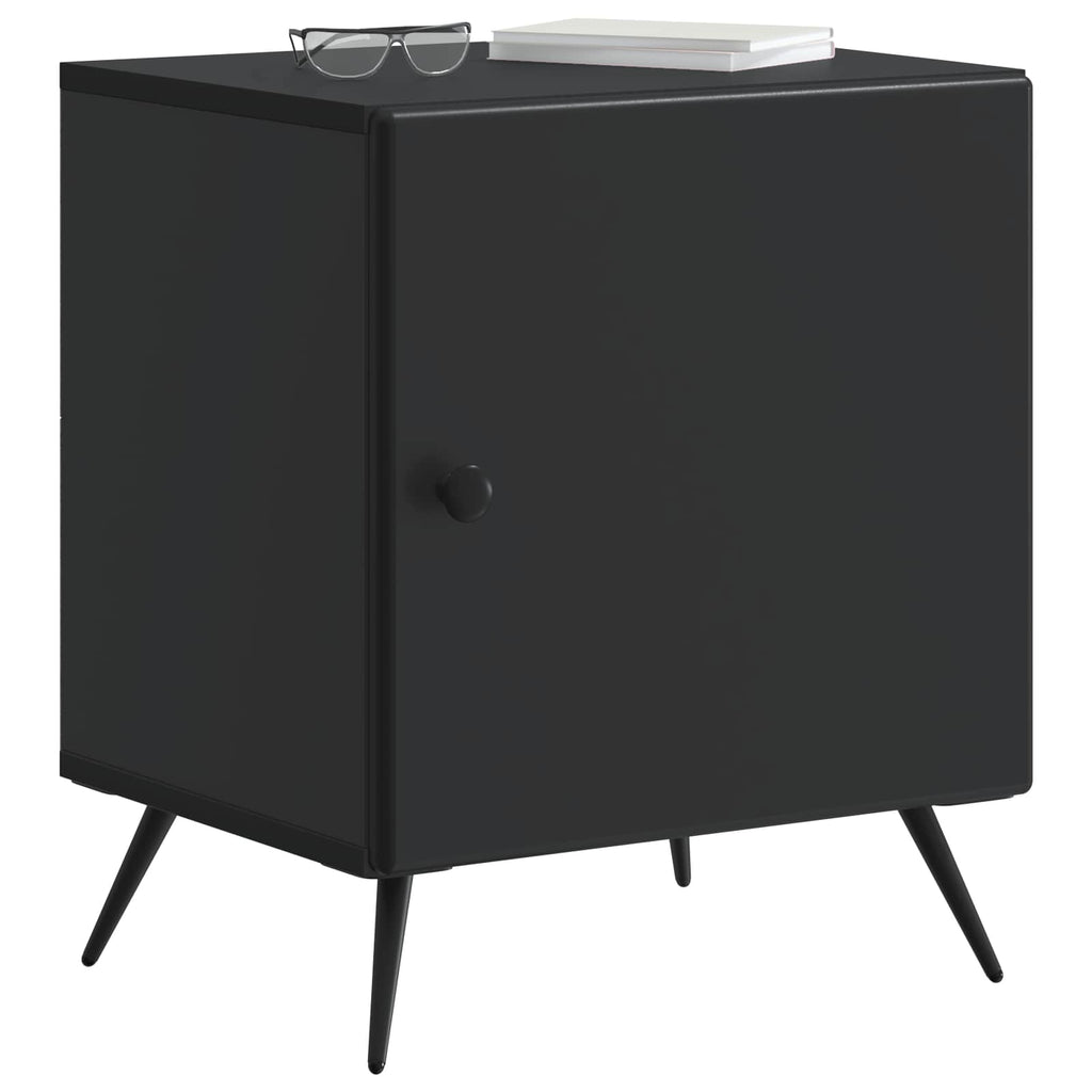 vidaXL Szafka Nocna 2 pcs Czarny 43 x 34,5 x 50 cm Drewno inżynieryjne