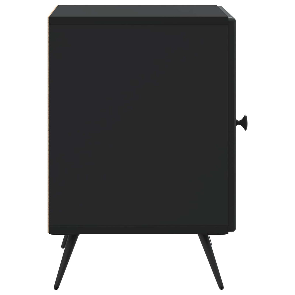 vidaXL Szafka Nocna 2 pcs Czarny 43 x 34,5 x 50 cm Drewno inżynieryjne