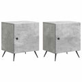 vidaXL Szafka Nocna 2 pcs Betonowy szary 43 x 34,5 x 50 cm