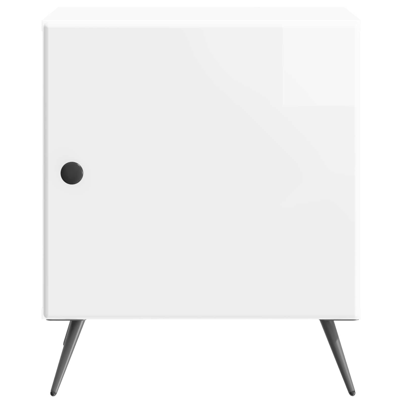 vidaXL Szafka Nocna Biały wysoki połysk 43 x 34,5 x 50 cm
