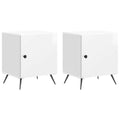 vidaXL Szafka Nocna 2 pcs Biały wysoki połysk 43 x 34,5 x 50 cm