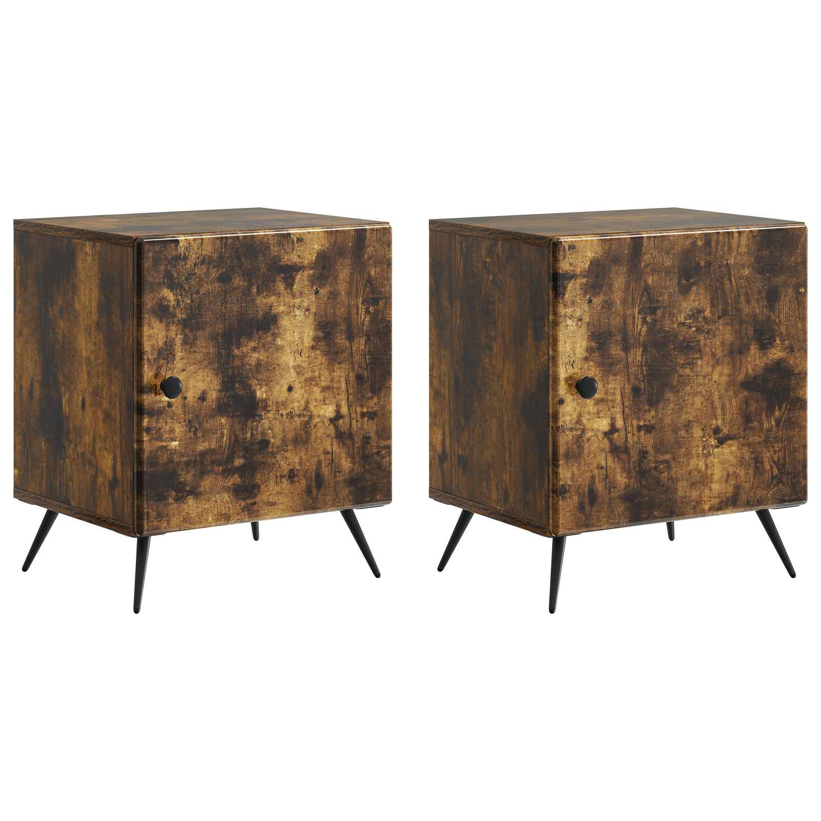 vidaXL Szafka Nocna 2 pcs Dąb wędzony 43 x 34,5 x 50 cm