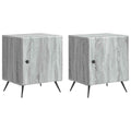 vidaXL Szafka Nocna 2 pcs Szary Sonoma 43 x 34,5 x 50 cm