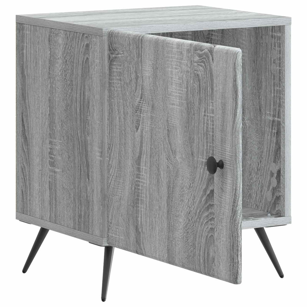 vidaXL Szafka Nocna 2 pcs Szary Sonoma 43 x 34,5 x 50 cm