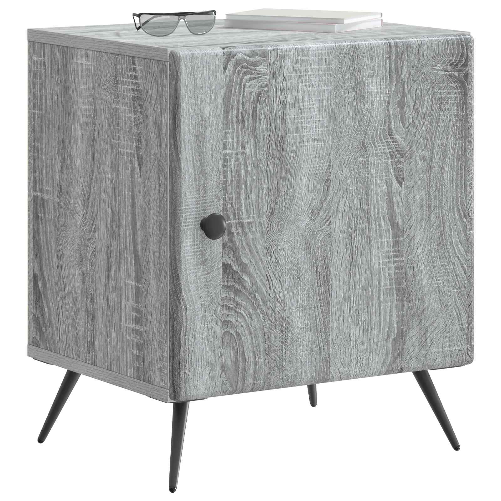 vidaXL Szafka Nocna 2 pcs Szary Sonoma 43 x 34,5 x 50 cm