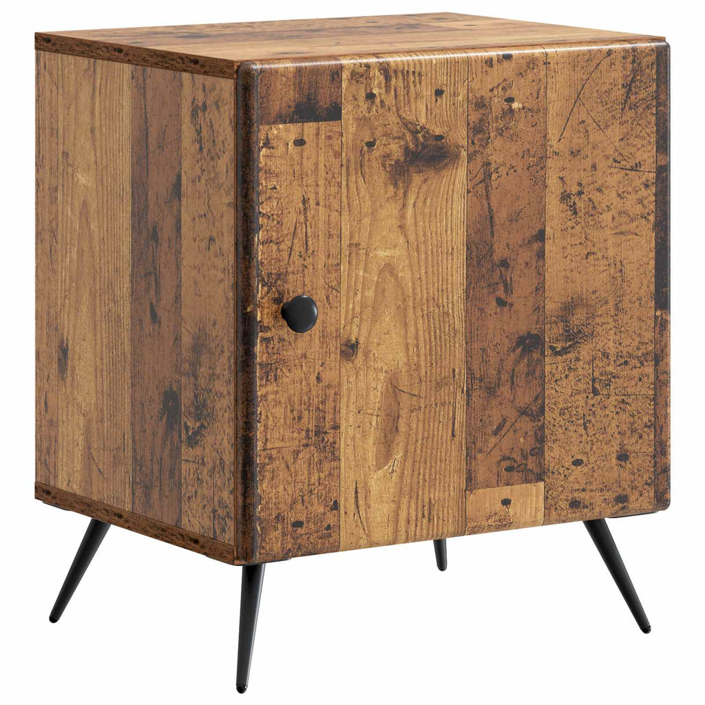 vidaXL Szafka Nocna Stare drewno 43 x 34,5 x 50 cm Drewno inżynieryjne