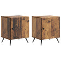 vidaXL Szafka Nocna 2 pcs Stare drewno 43 x 34,5 x 50 cm
