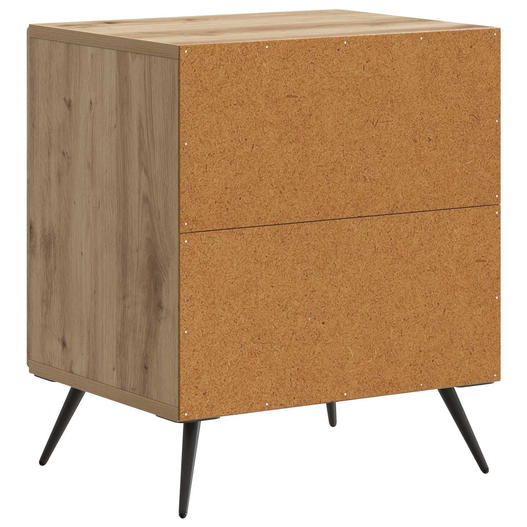 vidaXL Szafka Nocna 2 pcs Dąb artisan 43 x 34,5 x 50 cm