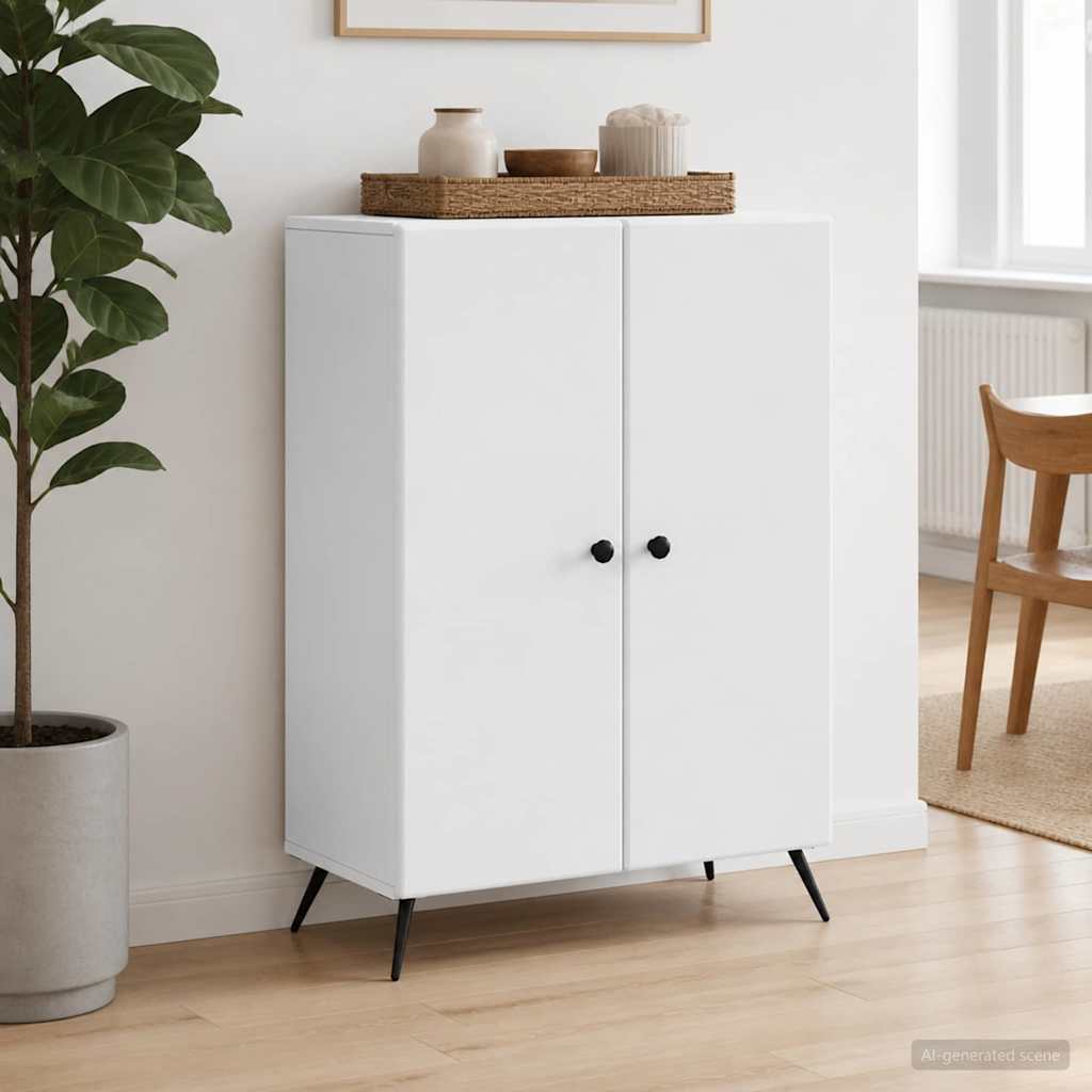 vidaXL Bufet Biały 66 x 34,5 x 90 cm Drewno inżynieryjne