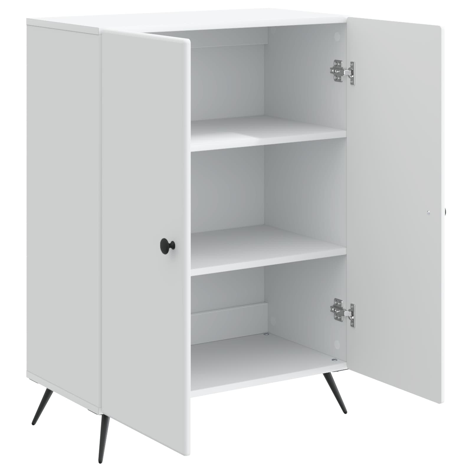 vidaXL Bufet Biały 66 x 34,5 x 90 cm Drewno inżynieryjne