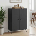 vidaXL Bufet Czarny 66 x 34,5 x 90 cm Drewno inżynieryjne