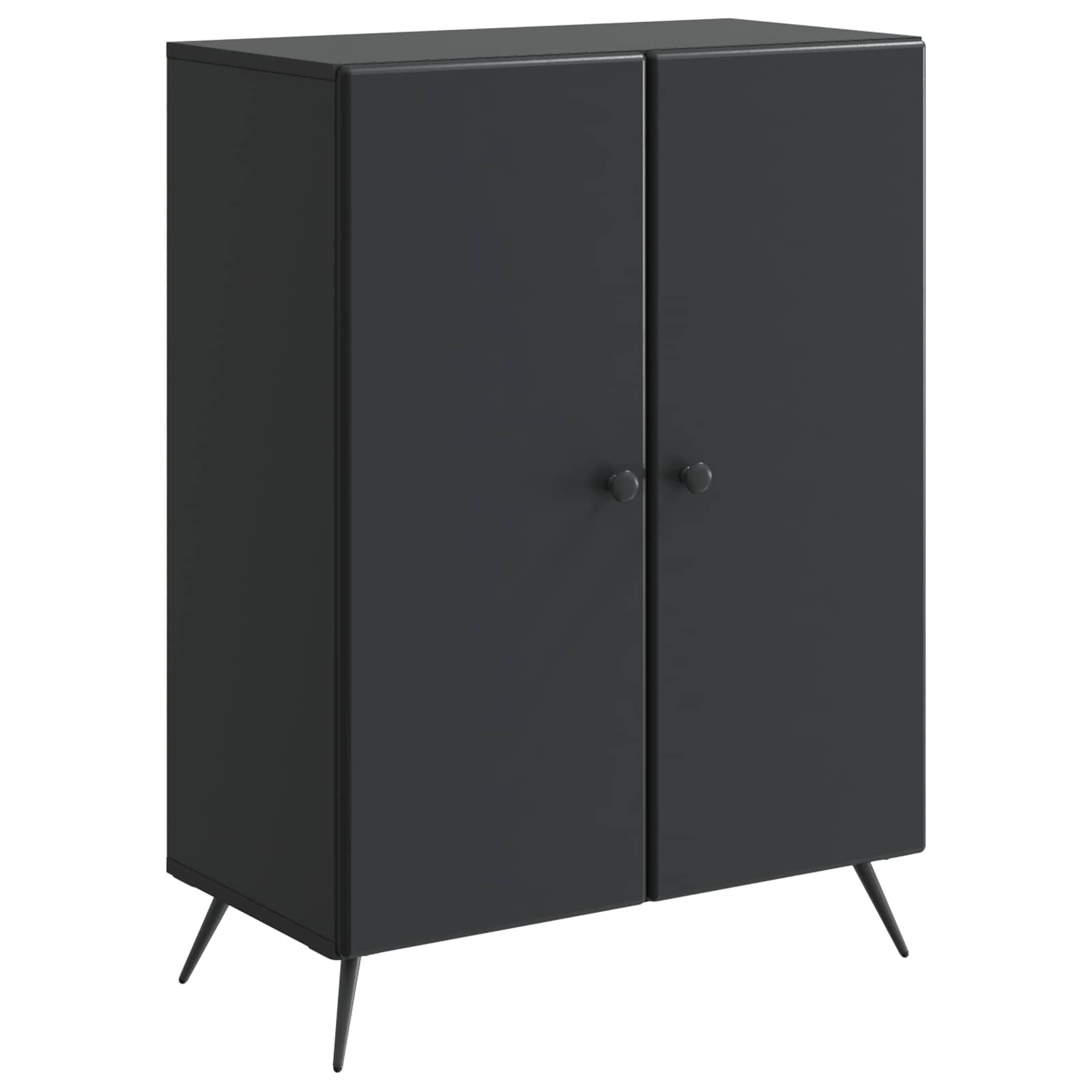 vidaXL Bufet Czarny 66 x 34,5 x 90 cm Drewno inżynieryjne