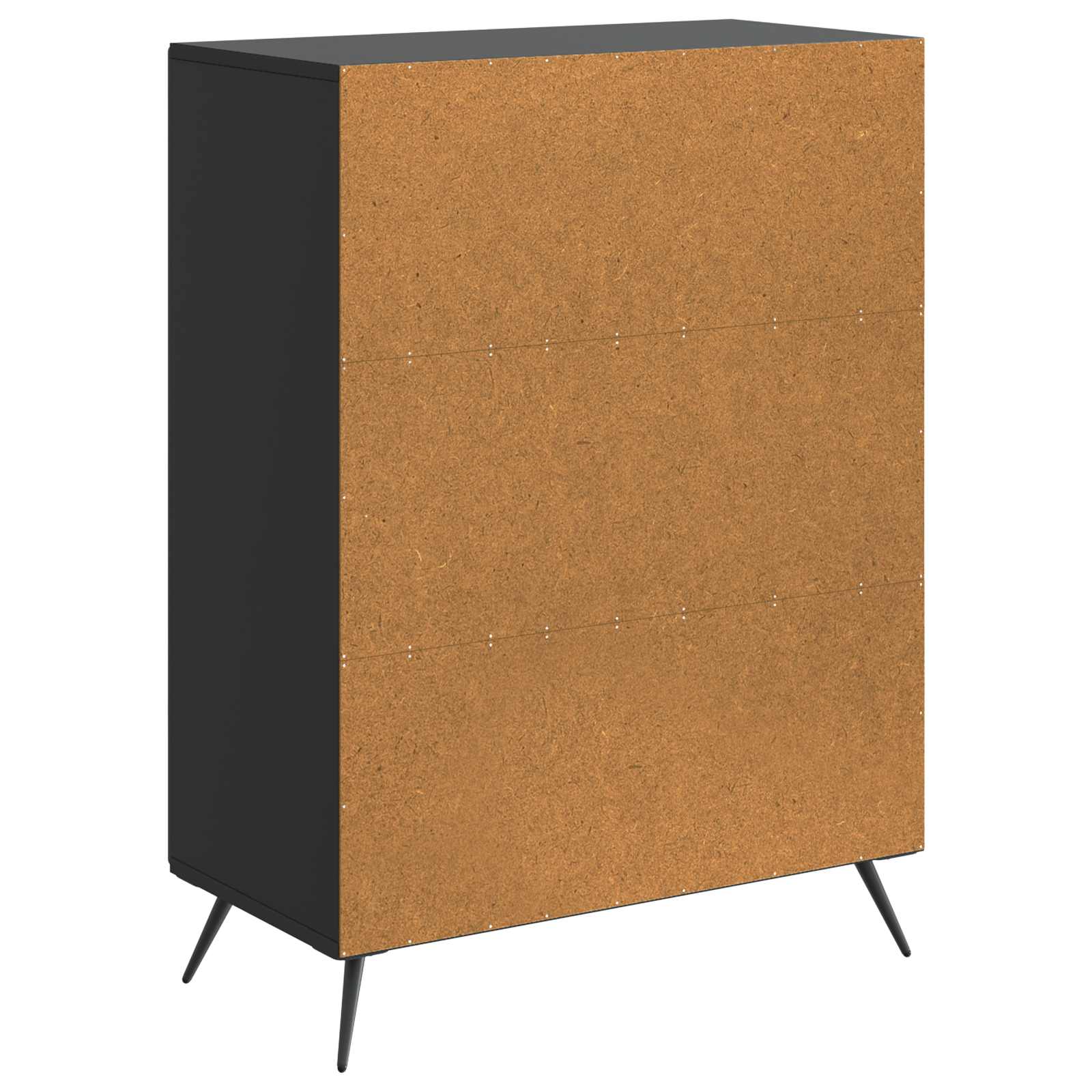 vidaXL Bufet Czarny 66 x 34,5 x 90 cm Drewno inżynieryjne