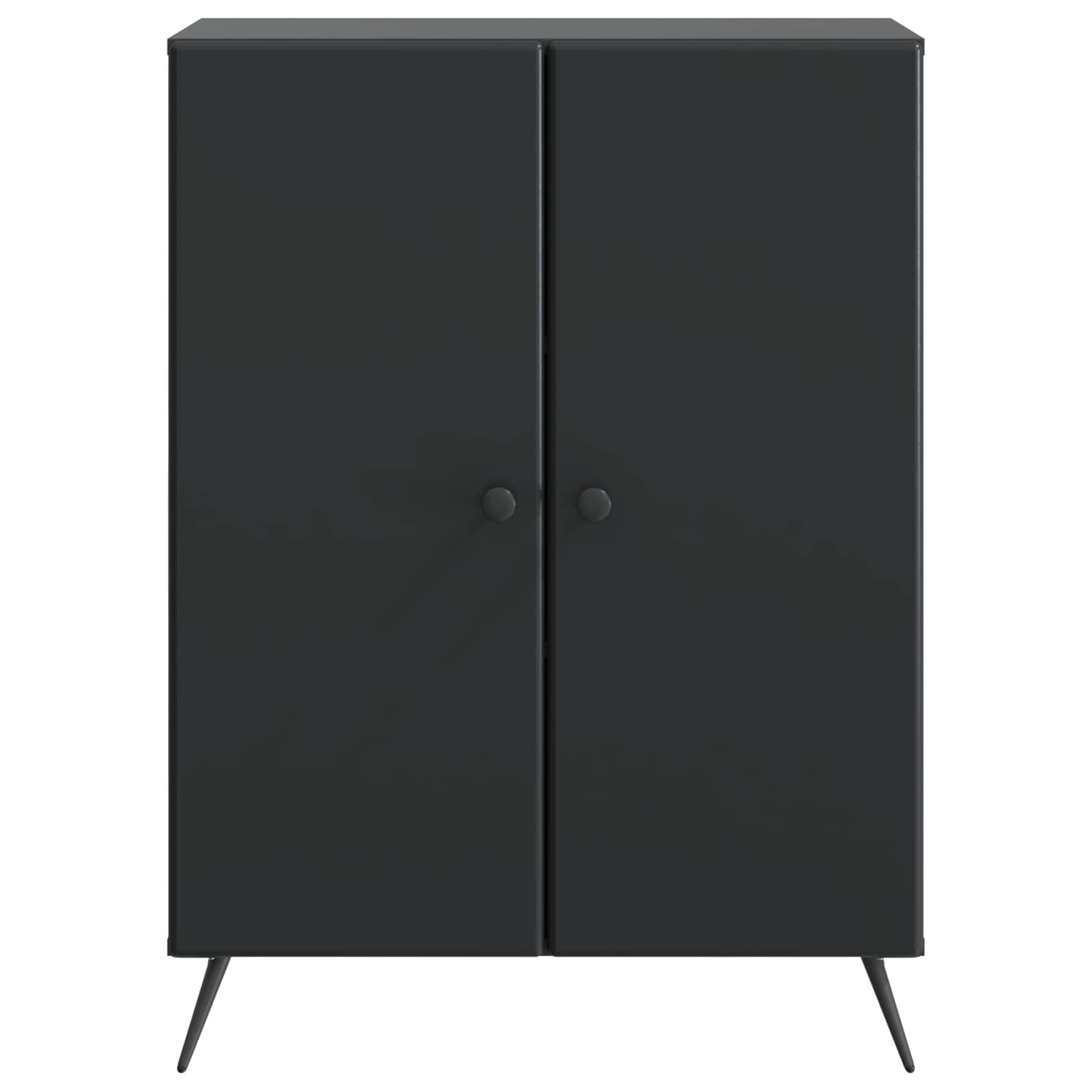 vidaXL Bufet Czarny 66 x 34,5 x 90 cm Drewno inżynieryjne
