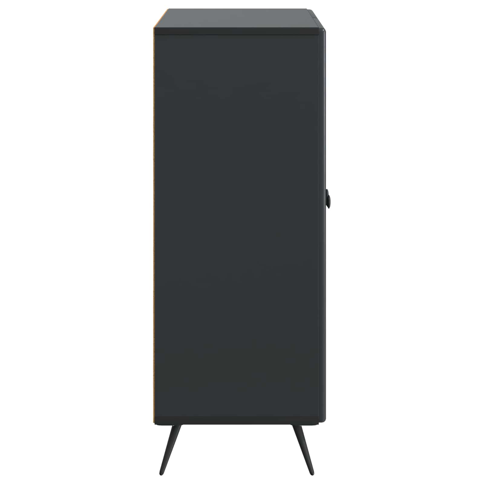 vidaXL Bufet Czarny 66 x 34,5 x 90 cm Drewno inżynieryjne