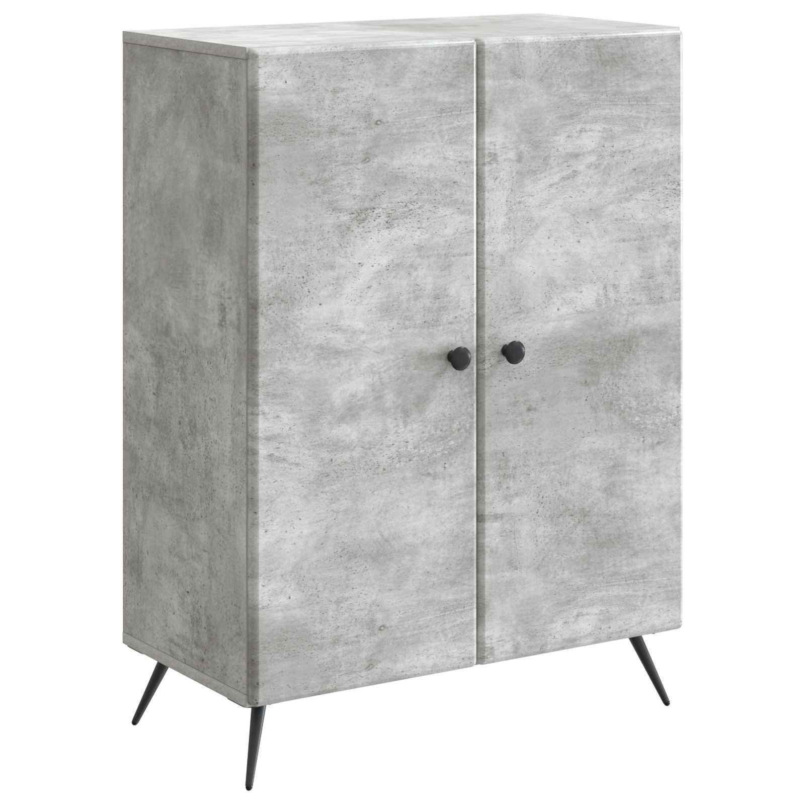 vidaXL Bufet Betonowy szary 66 x 34,5 x 90 cm Drewno inżynieryjne