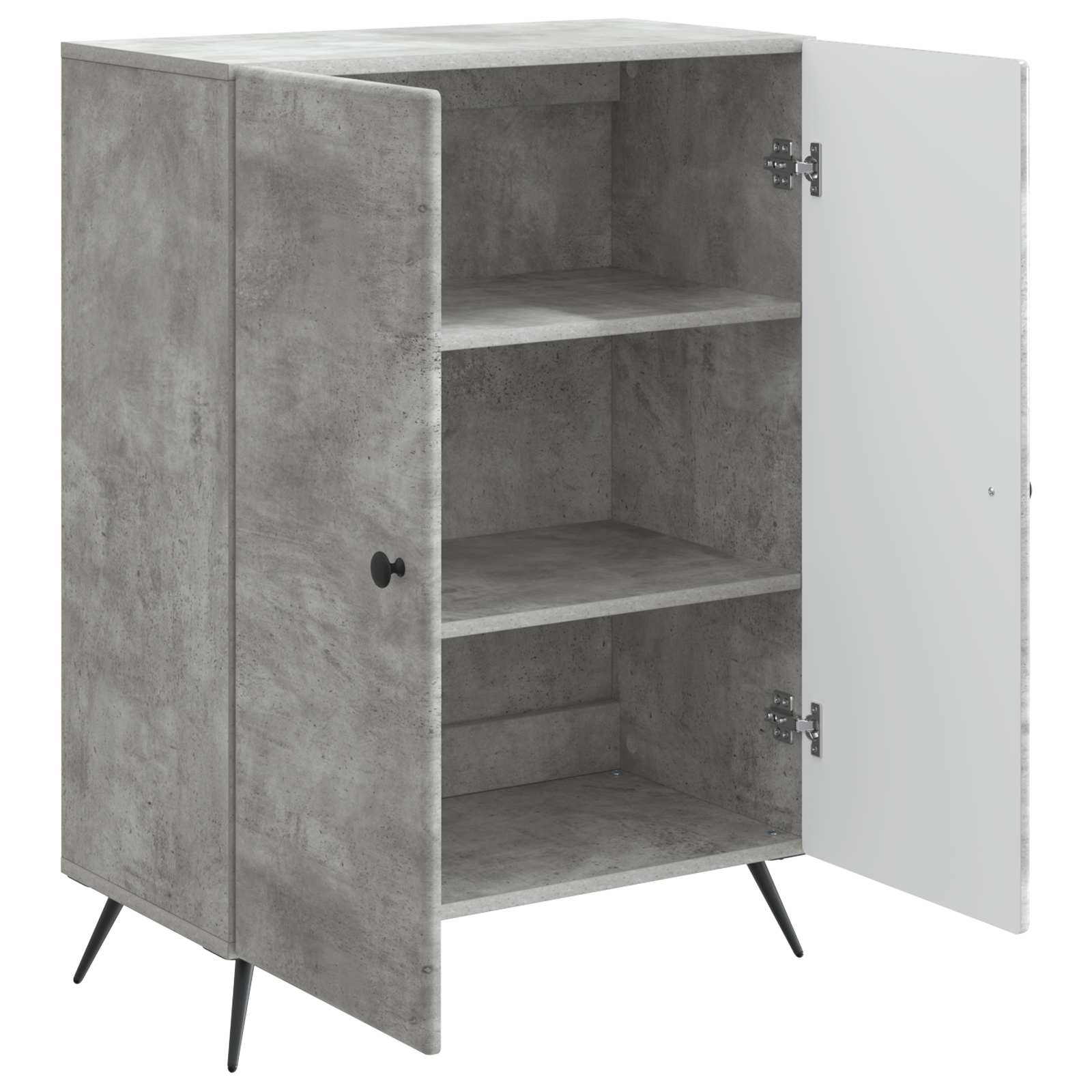 vidaXL Bufet Betonowy szary 66 x 34,5 x 90 cm Drewno inżynieryjne