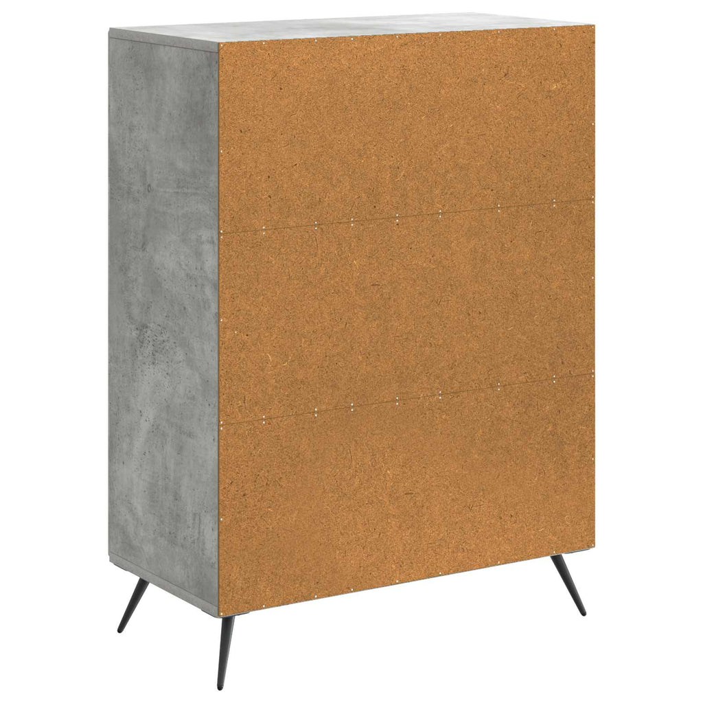 vidaXL Bufet Betonowy szary 66 x 34,5 x 90 cm Drewno inżynieryjne