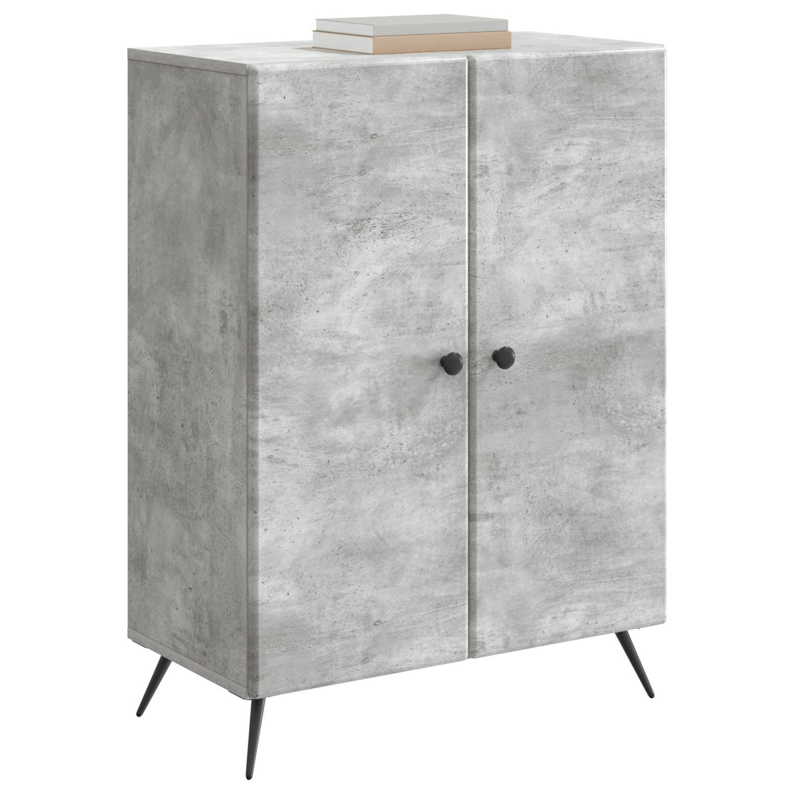 vidaXL Bufet Betonowy szary 66 x 34,5 x 90 cm Drewno inżynieryjne