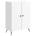 vidaXL Bufet Biały wysoki połysk 66 x 34,5 x 90 cm Drewno inżynieryjne