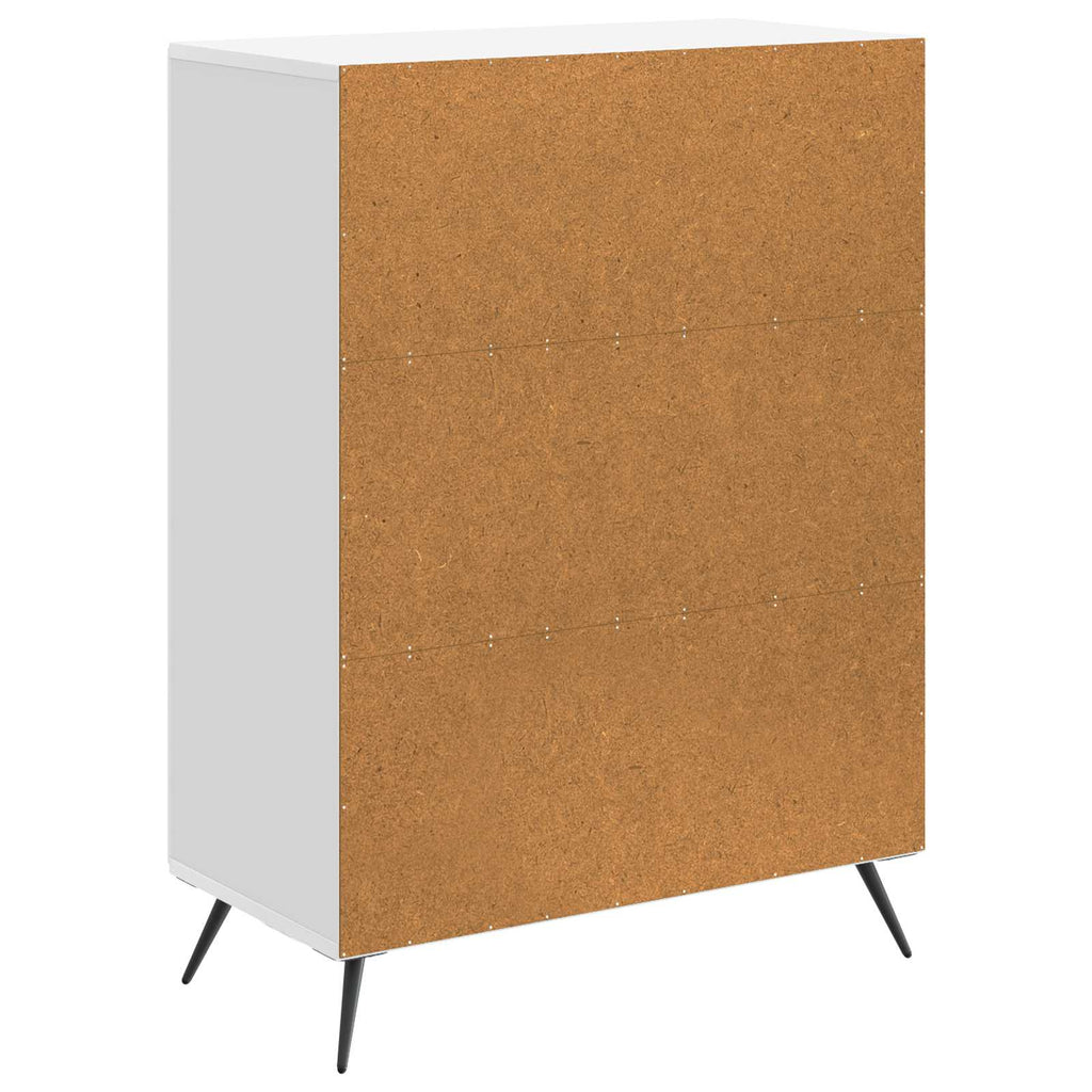 vidaXL Bufet Biały wysoki połysk 66 x 34,5 x 90 cm Drewno inżynieryjne