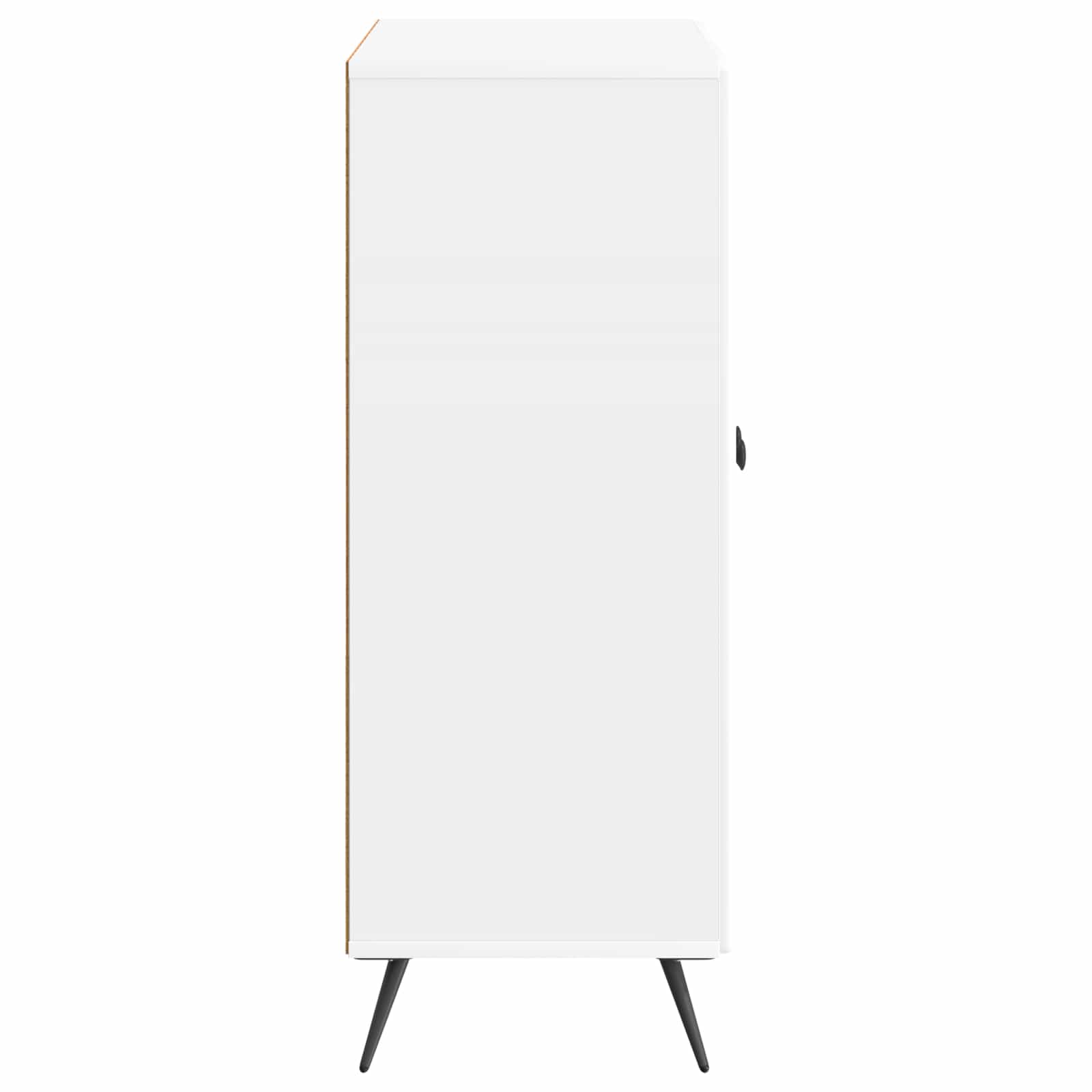 vidaXL Bufet Biały wysoki połysk 66 x 34,5 x 90 cm Drewno inżynieryjne