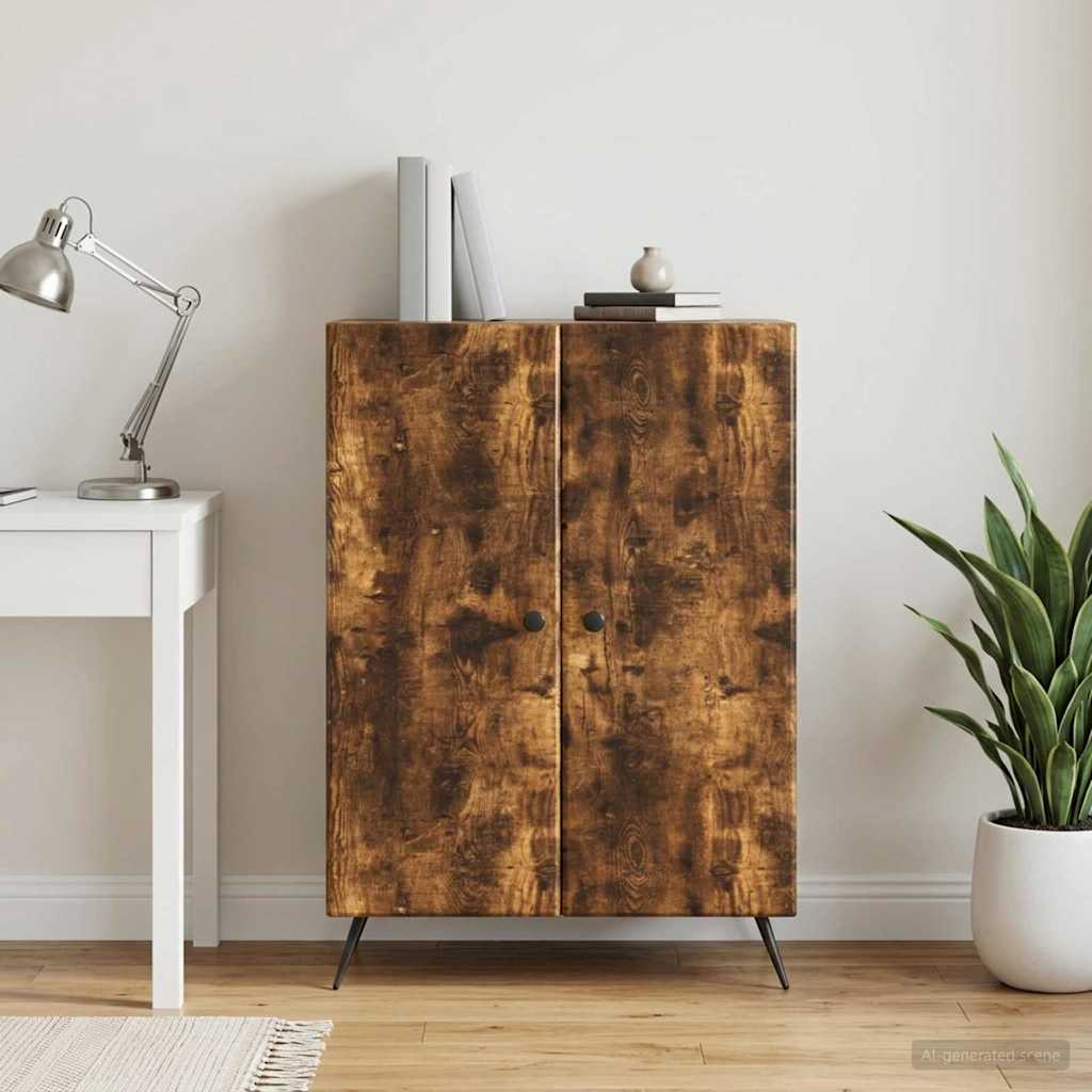 vidaXL Bufet Dąb wędzony 66 x 34,5 x 90 cm Drewno inżynieryjne