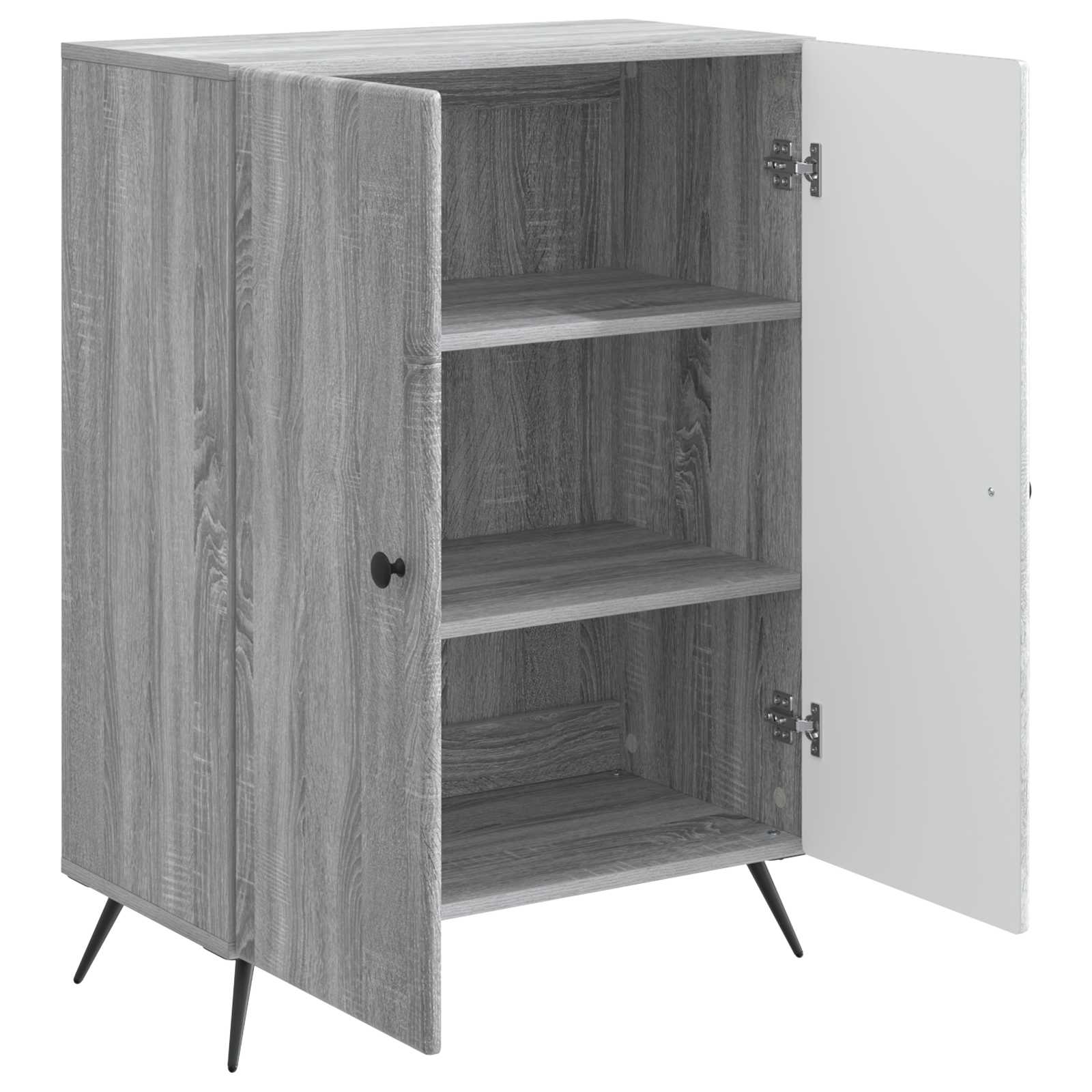 vidaXL Bufet Szary Sonoma 66 x 34,5 x 90 cm Drewno inżynieryjne