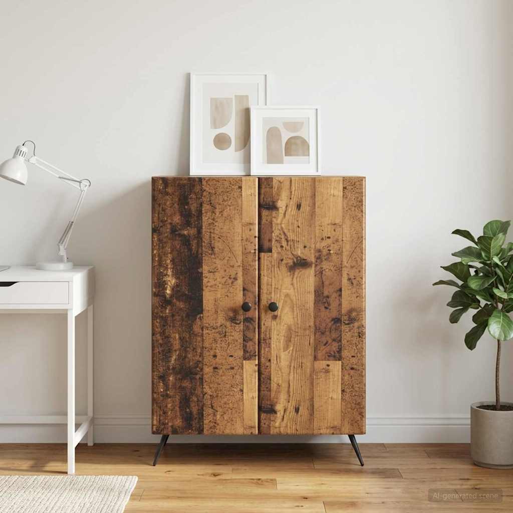 vidaXL Bufet Stare drewno 66 x 34,5 x 90 cm Drewno inżynieryjne